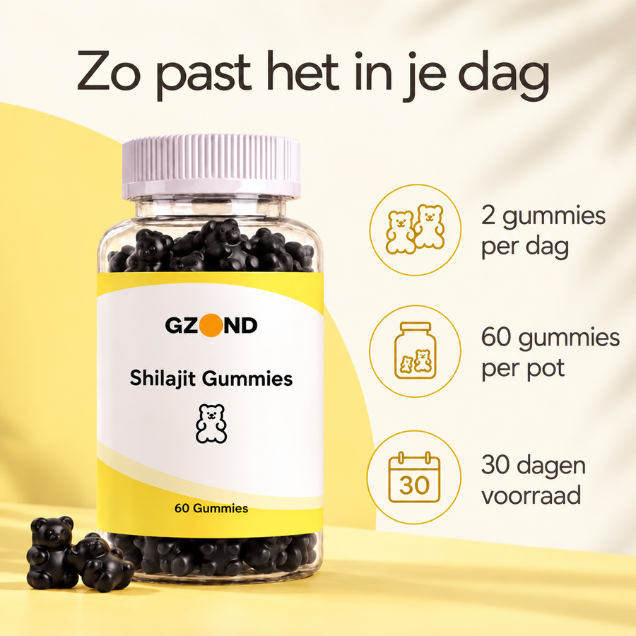 GZOND Shilajit Gummies – zo past het in je dagelijkse routine