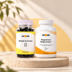 GZOND Dag & Avond Bundel – Shilajit Gummies en Magnesium Bisglycinaat