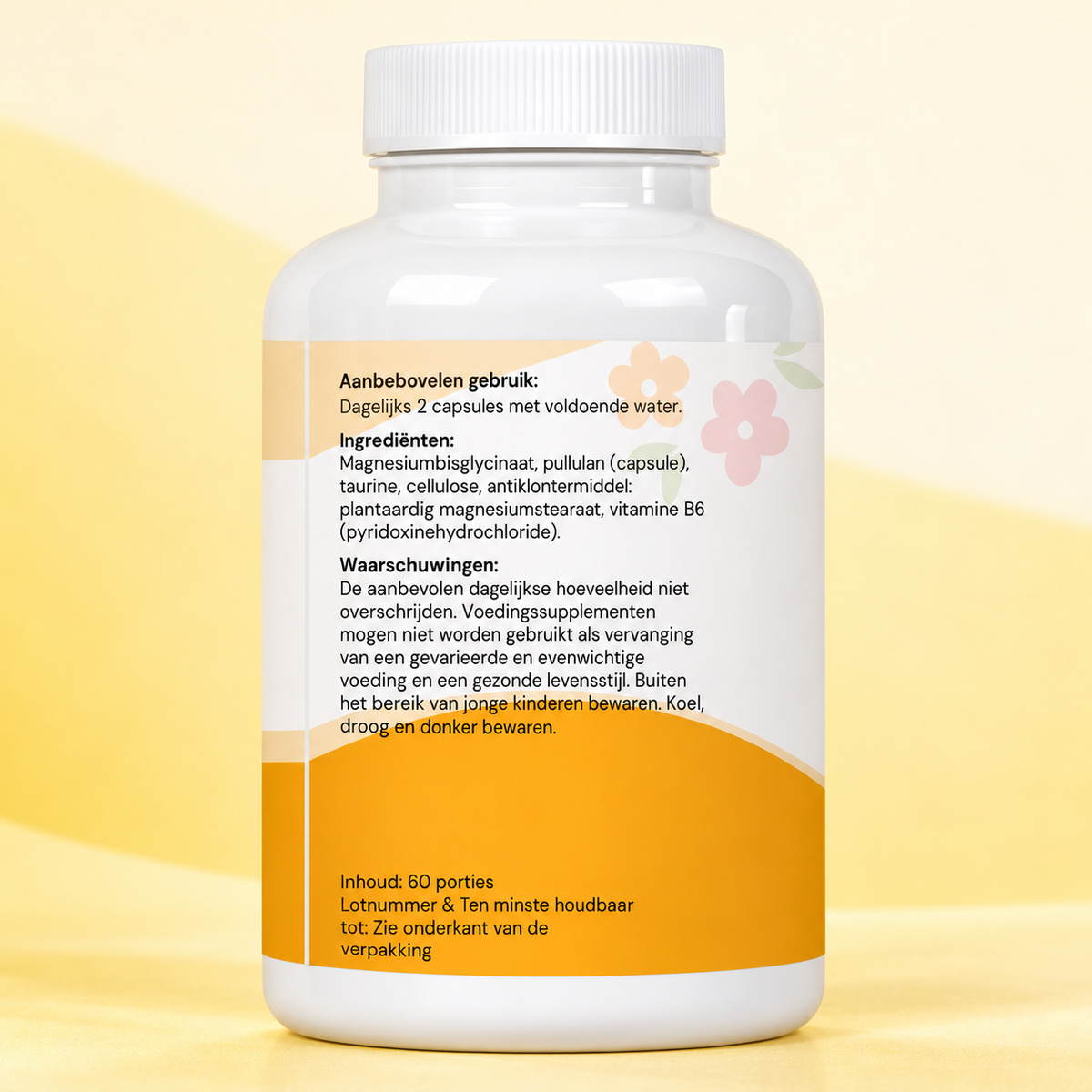 GZOND Magnesium Bisglycinaat — ingrediënten en gebruik op het etiket