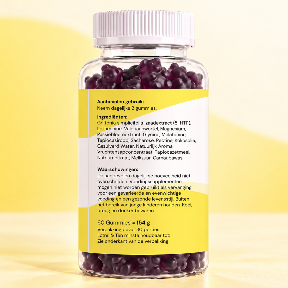 GZOND Slaap Gummies — ingrediënten en gebruik op het etiket