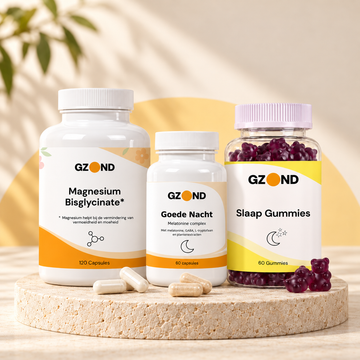 GZOND Slaapbundel met Magnesium Bisglycinaat, Goede Nacht en Slaap Gummies